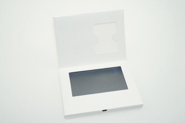 Quality custom memory video brochure card with built - in speaker / Rechargeable battery , A5 size for sale