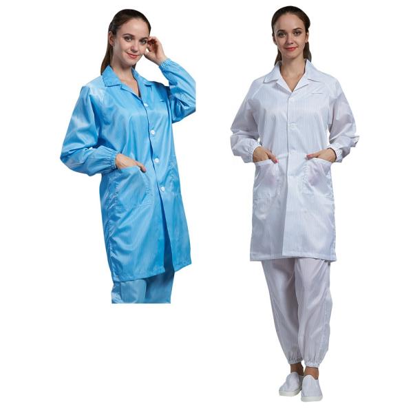 Summer Electronic Anti Static Suit ESD Cleanroom Sterile Lab Coat