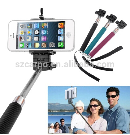 New Gift bluetooth shutter handheld monopod selfie stick for IOS and Android phone