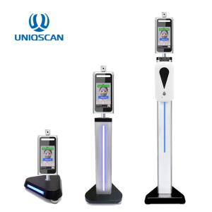 China 7&quot; LCD Screen 0.2 Seconds Face Recognition Infrared Thermometer wholesale