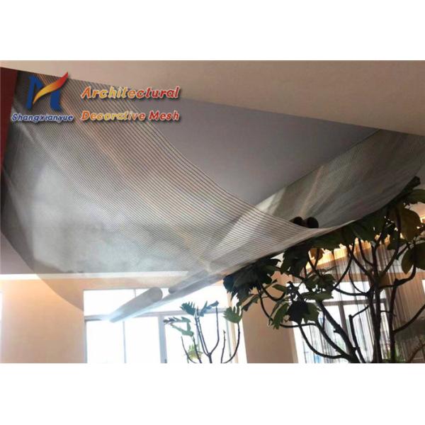 Ss 201 Architectural Cable Mesh Decorative Cambered Ceilings Facades Exhibition Hall