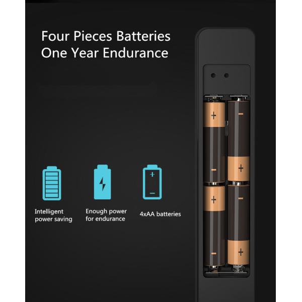Narrow Frame Fingerprint Door Lock Waterproof IP65 For Apartment