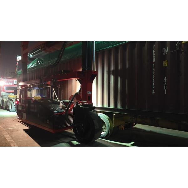 Diesel/Electric Container Straddle Carrier with Advanced Safety Features
