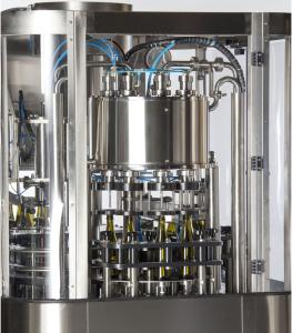 Glass Bottle Beer Filling Machine 3 In 1 Mono-Block With Rotary Rinser