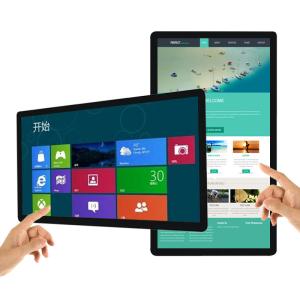 China 49 55 inch smart tv 4k digital signage wall mounted advertising lcd displays pcap touch wholesale