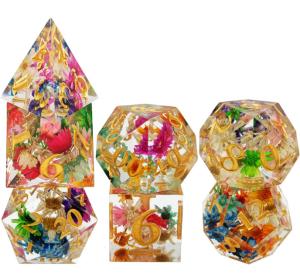 Wear Resistant Resin DND Dice Hand Pouring Polyhedral Sharp Edge