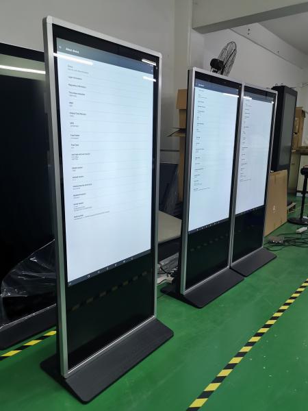 Quality Advertising Digital Signage Kiosk 55" Screens Customized Wide View Angle With PC for sale