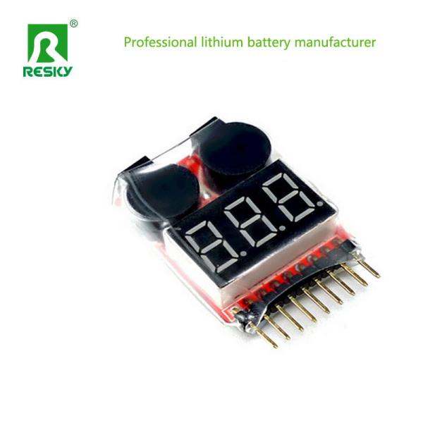 Quality RC 2s-8s Lipo / Li-ion / LiFePO4 Battery Voltage Tester Low Voltage Buzzer for sale