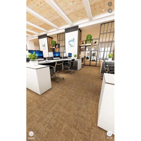 Sound proof Carpet Design/ Square Floor Carpet Tiles PVC And Fiberglass Backing