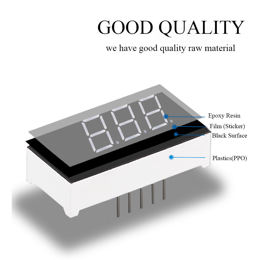 Ultra Bright Red Common Cathode Custom Seven Segment Led Display For Refrigerator/Freezer Control