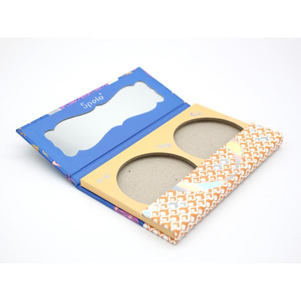 2 Pans Empty Blush Palette Customized Makeup Brush Pan For Beauty Packaging