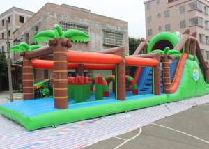 Waterproof Inflatable Obstacle Course 7.3 * 3.6 * 4.7 M CE / UL Blower