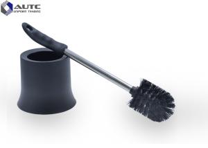 Green Bath Housekeeping Brushes TPR Soft Long Handle Metal WC With Holder