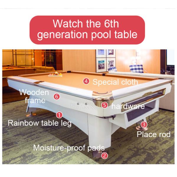 American Billiards Pool Table 9FT Fancy Nine Ball Table Game