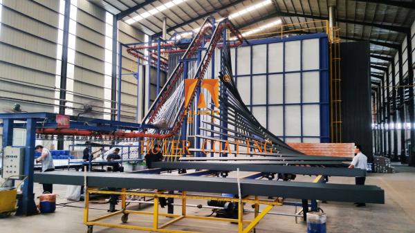 Quality High Coating Capacity Automatic Powder Coating Line With Uniform For Iron Works for sale