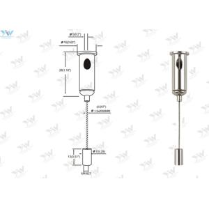 China Adjustable Hanging Kits Suspension Wire Light Fittings Mounting Hardware wholesale