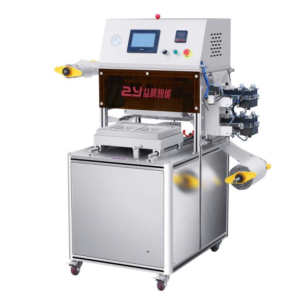 3Kw Vacuum Packaging MAP Tray Sealer Machine Lunch Plate Packing Machine Food Long Storage Time
