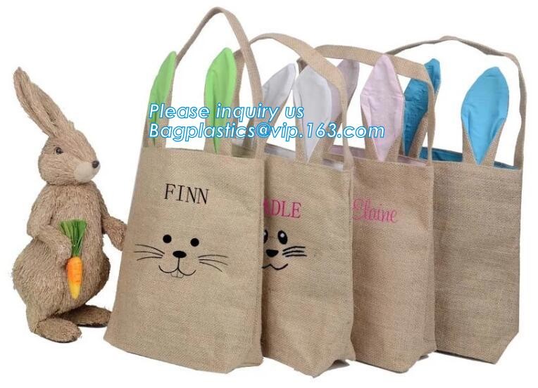 JUTE STORAGE BASKET WITH COTTON ROPE HANDLES,Burlap fabric jute toy storage basket for home storage organization bagease