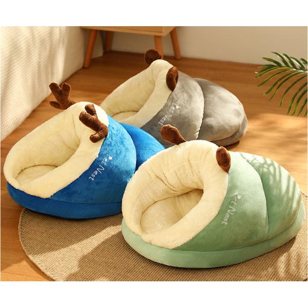 Washable Cat Cushion Bed For Small Medium Dog Cat Waterproof Surface Bottom