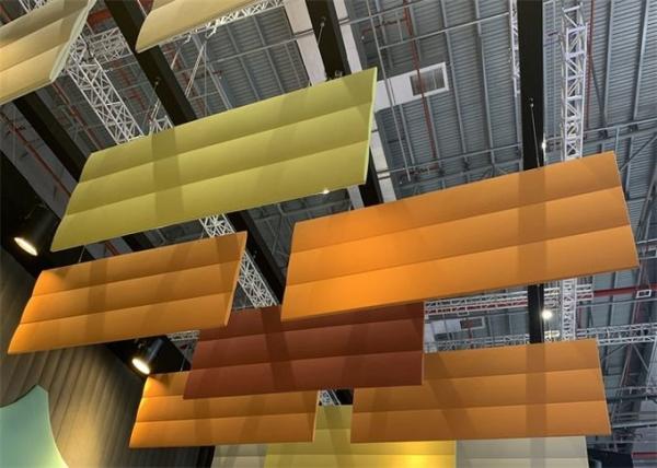 Quality Vertically Acoustic Ceiling Baffles / Suspended Acoustic Baffles For Office for sale