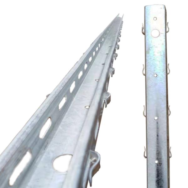 8ft U Shaped Vineyard Trellis Stakes For Grape Planting Silver Color