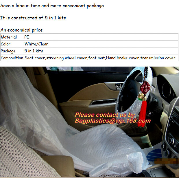 customized plastic car seat cover fit for all seats, Custom Car Seat Cover Package Disposable PE Plastic, limited, ltd,