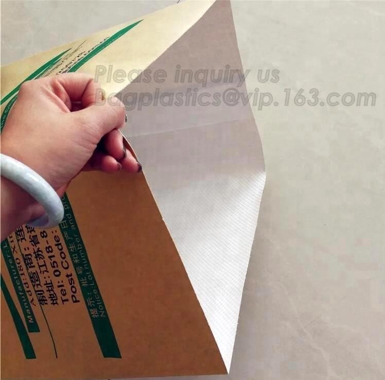 Hot Selling Kraft Paper PP Woven Plastic Cement Valve Bag For 25Kg,kraft paper laminated pp woven sandwich bag for logis