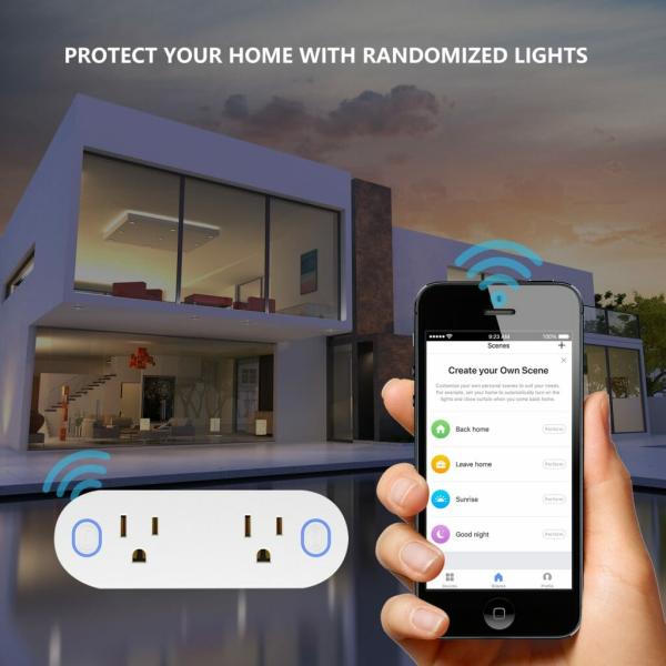 Multiple Wireless Remote Plug Sockets US Socket For Amazon Alexa Echo Google Home