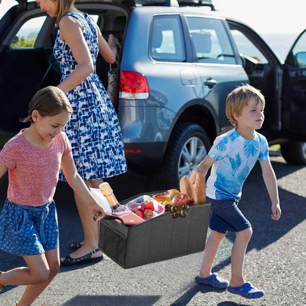 Large Shopping Car Organizer Bags Grocery Foldable Front Back Seat Truck 19X10X10"