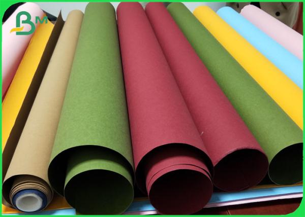 Quality Multicolor Kraft Paper Fabric For Making Cloth Label Washable for sale