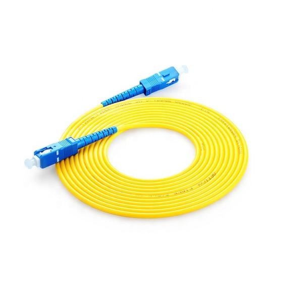 Quality Single Mode SM G652D Fiber Optic Patch Cord Upc Optical Fiber Jumper for sale
