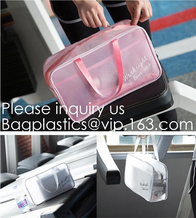 Custom Clear Pvc Lady Handbag Set Transparent Beach Tote Bag With Inner Pouch,Shoulder Tote Holographic PVC Beach Bag