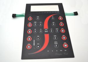 China Customized Tactile Membrane Switch Keyboard With Clear Display Window 165x227mm wholesale