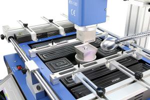 High Efficiency Automatic BGA Reballing Machine OEM With Hot Air Nozzle