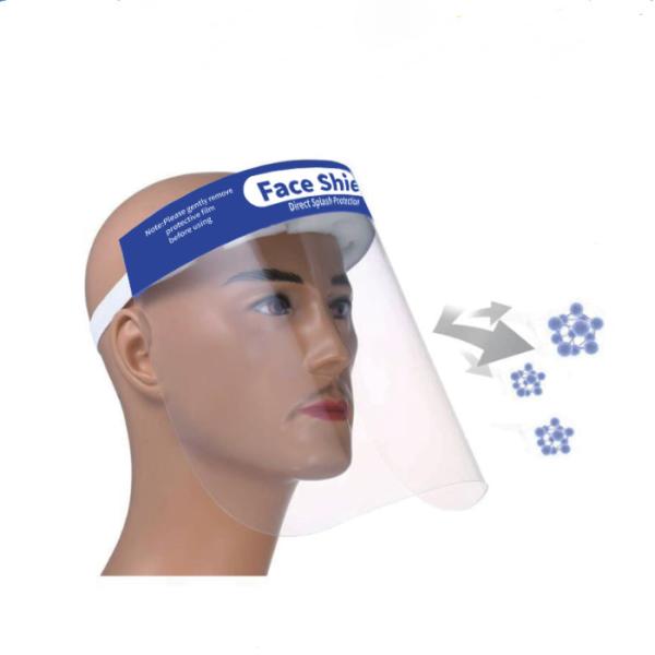 Quality Reusable Protective Face Shield Hat Clear Visor Safety Helmet With Soft Sponge for sale