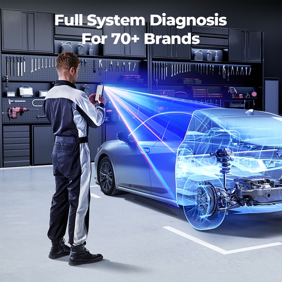 TOPDON TopScan PRO Diagnostic Tool 13 Reset Functions I/M Readiness, Injector Coding
