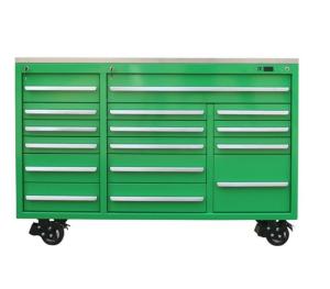 Car Repair Garage Workshop Tool Cabinet System with 15 Drawers and 72 Rolling Storage