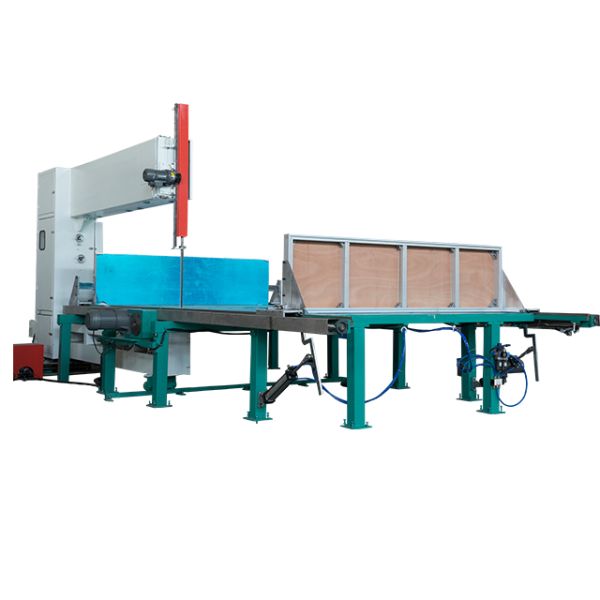 Manual Vertical PU Foam Cutting Machine 1200mm Height 1.74kw