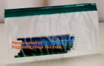 high quality a4 plastic PP poly envelope zipper lock file folder bag with front