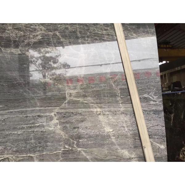 Versace Grey Gray Gloss Marble Floor Tiles Environmentally Friendly