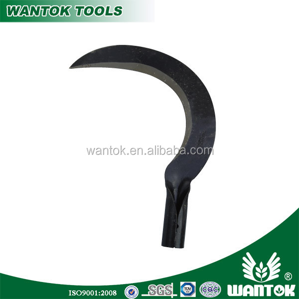 Wood Handle Sickles for Garden at Made of 45 Steel or Rail Steel Blade Material