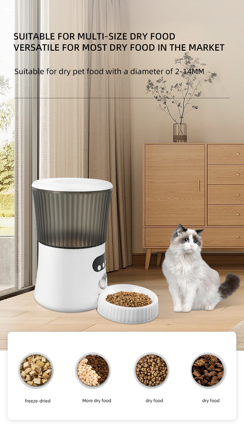 Glomarket Tuya Dog Cat Smart Pet Feeder Wifi Intelligent Remote Control With Camera