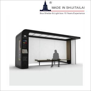 Outdoor Light Box L4000mm Wifi Solar Bus Shelter