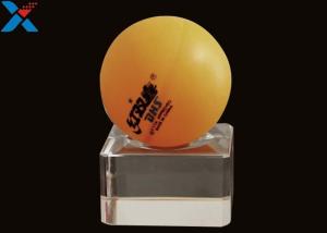 Transparent Basketball Display Stand , Volleyball Display Stand For Bracket