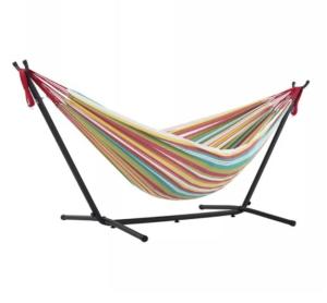 Modern Style Portable Canvas Hammock With Stand Colorful And Compact