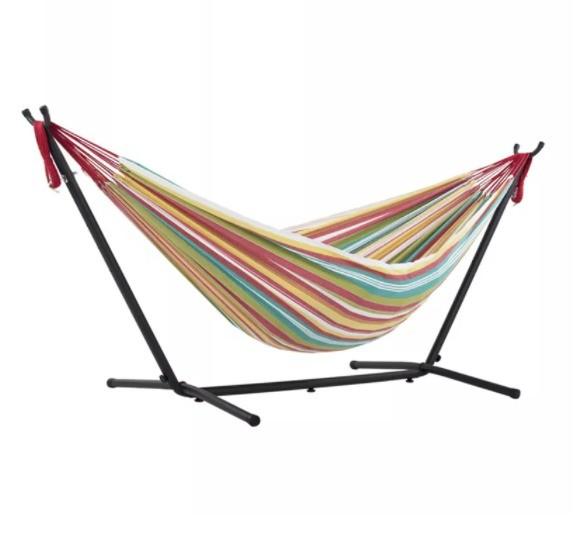 Quality Modern Style Portable Canvas Hammock With Stand Colorful And Compact for sale