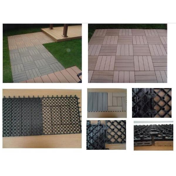 Anti Slip Extruded SGS 300mmX300mm WPC DIY Decking