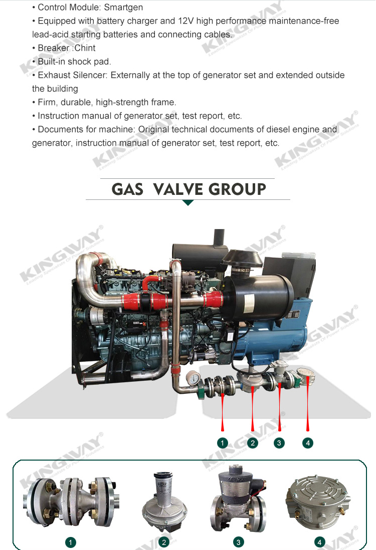 Supply 500KVA Natural Gas LNG LPG Generator Silent Natural Gas Generator Set Directly manufacturer Made in China