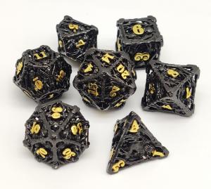 China Practical Metal RPG Dice Set Hand Polished For DND And MTG Gaming wholesale