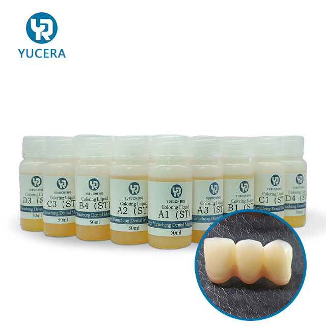 Open System A1 A3 A2 Dental Zirconia Coloring Liquid For Dyeing